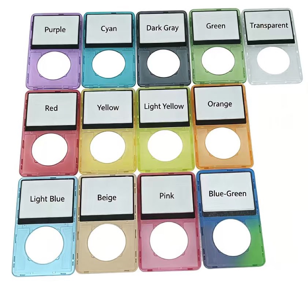 iPod video transparent front faceplate options for DAKOLAS wholesale parts