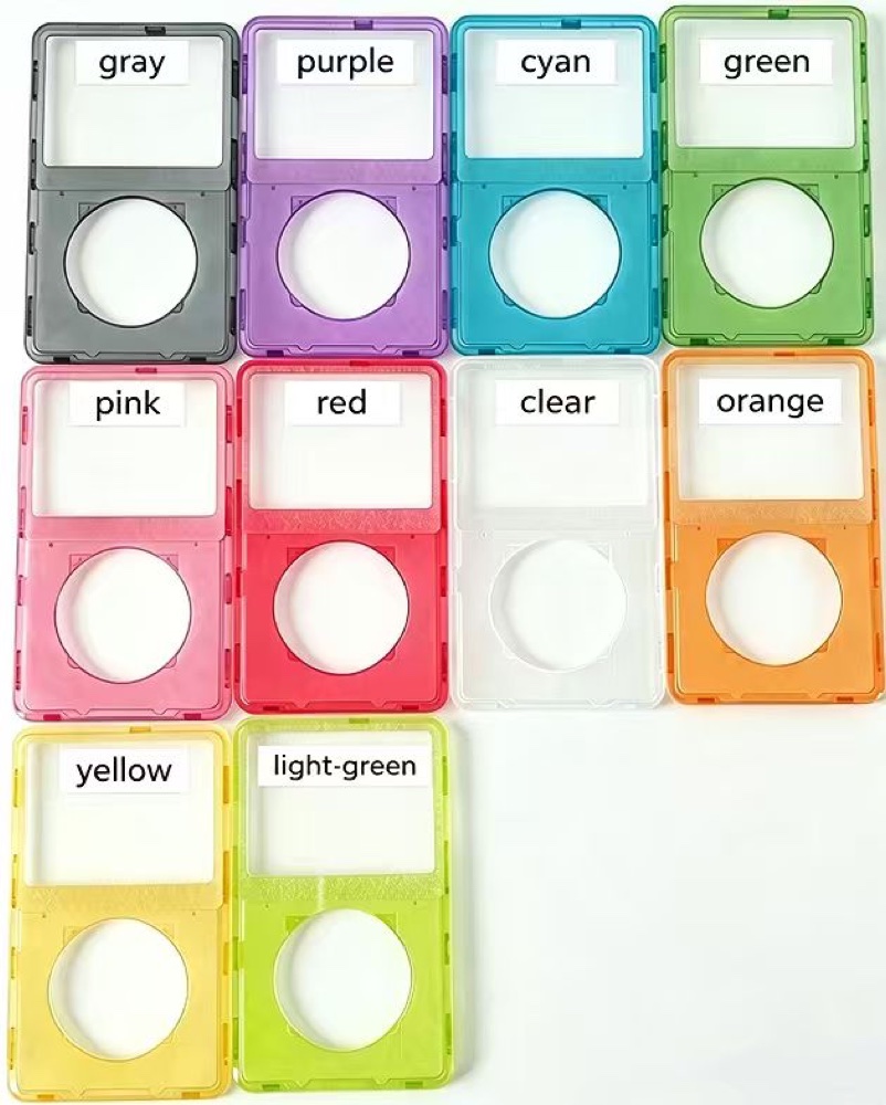 iPod classic transparent front faceplate options for repair parts buyers